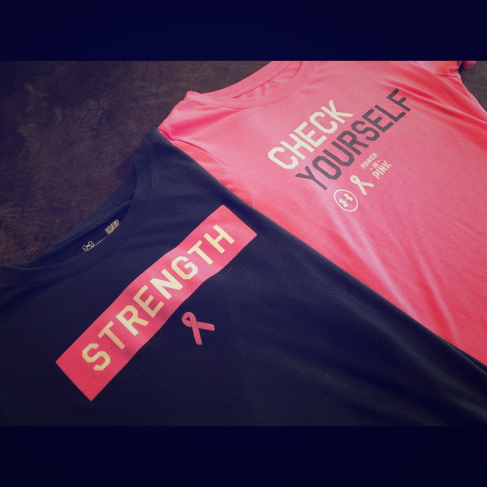 Breast cancer awareness UNDER AMOUR shirts